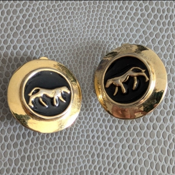 Vintage Jewelry - Vintage Dog Clip On Earrings